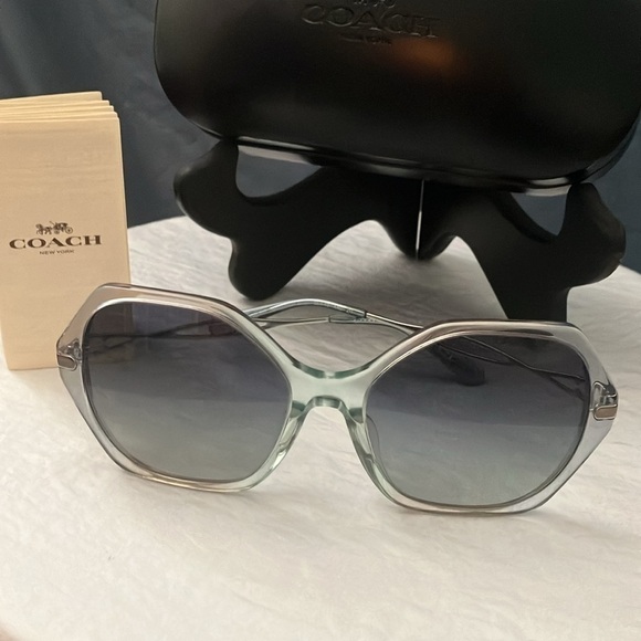 Coach: Translucent Blue (C3504) Sunglasses - Picture 13 of 16